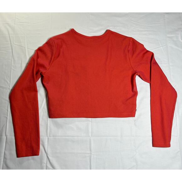Adidas Women's Cropped Long Sleeve, Coral, Size XL, Excellent Condition - Picture 3 of 6